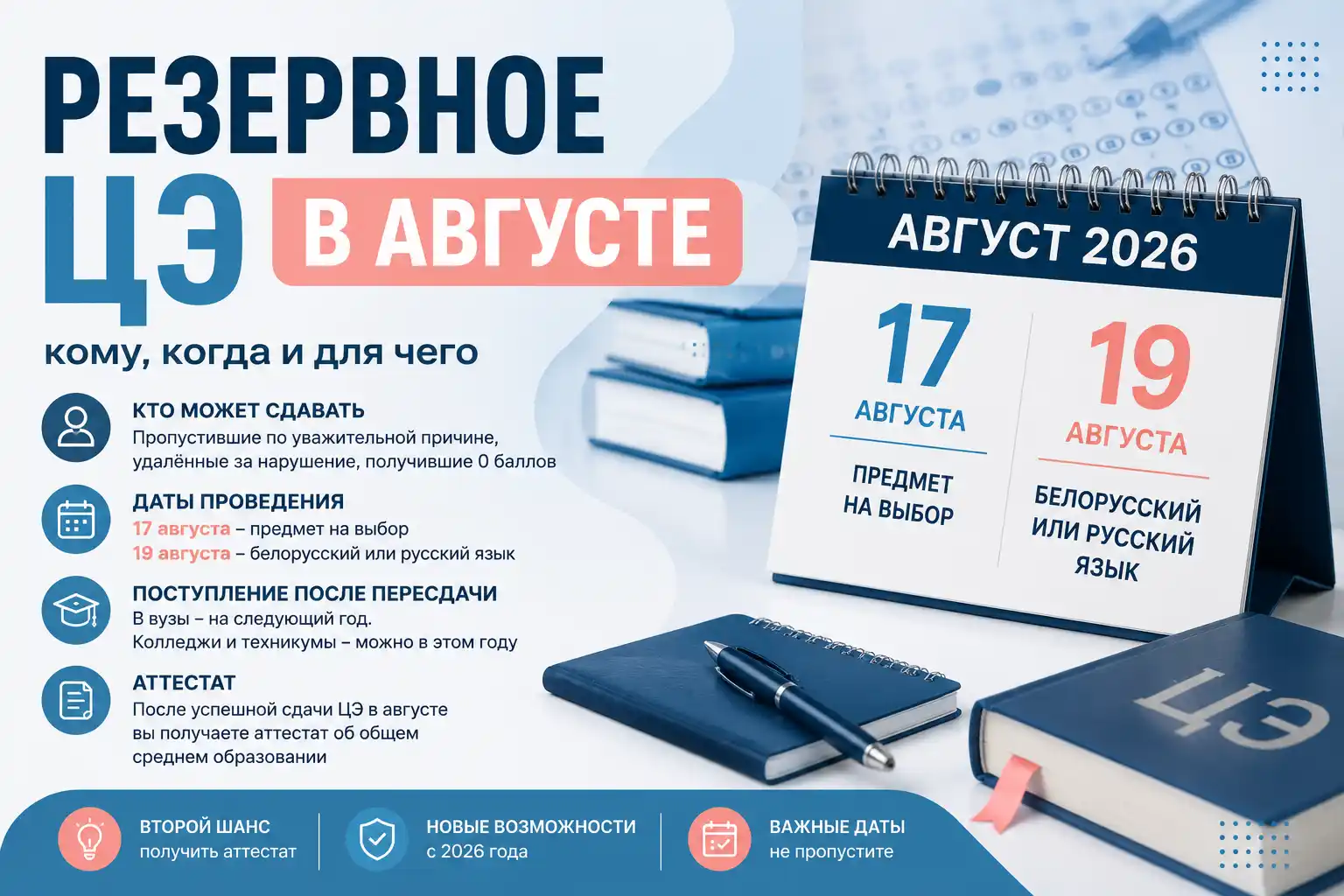 резервное цэ в августе